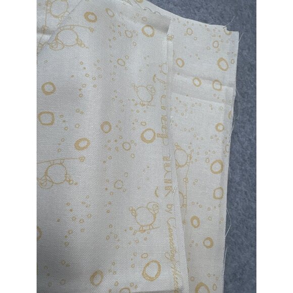 Cheap Talk Yellow on Cream Print Cotton Fabric 12" x 46" Connecting Threads Sewi - Picture 4 of 8